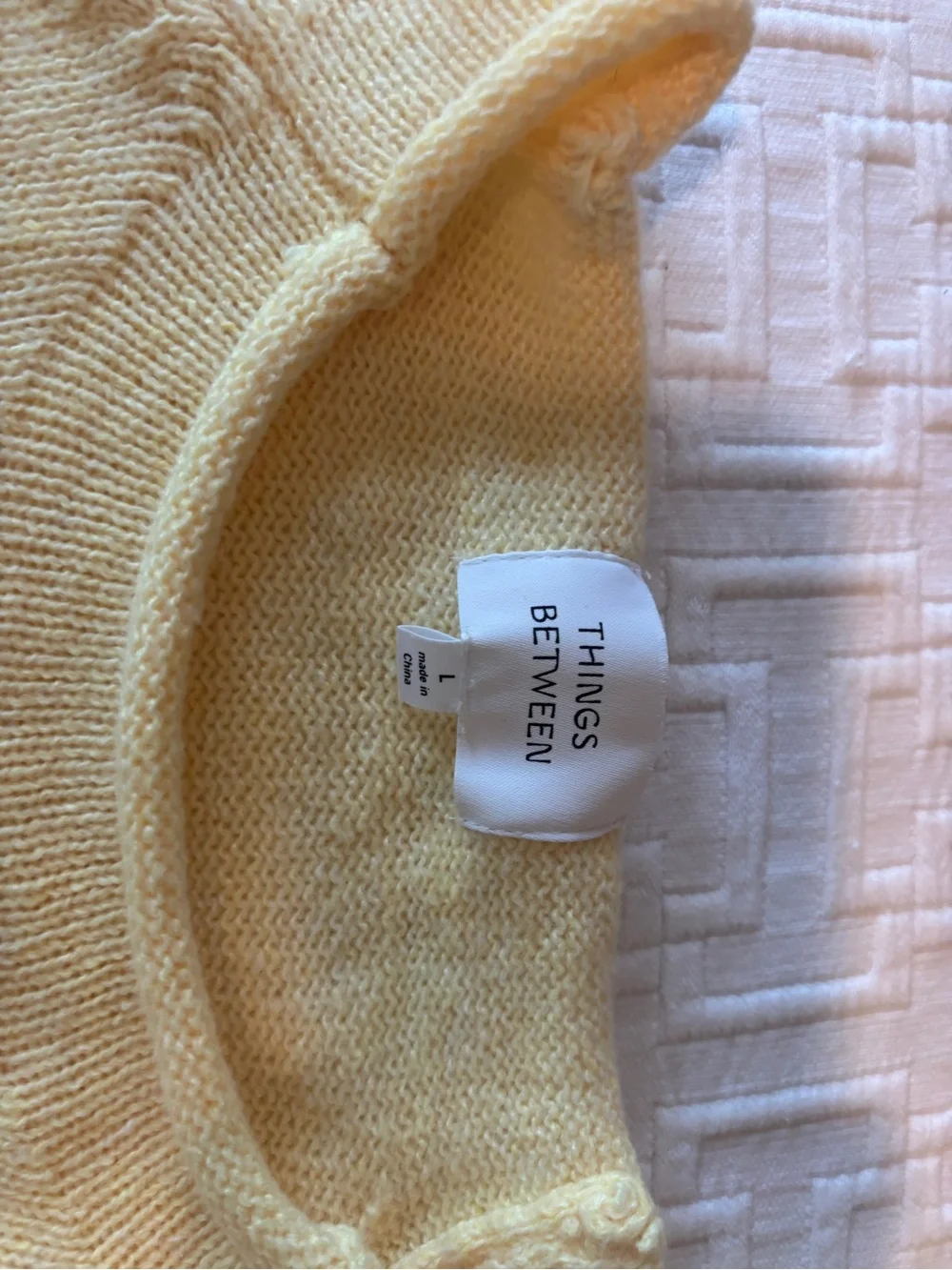 Yellow Knit Sweater with Fish Motif - Picture 3 of 3